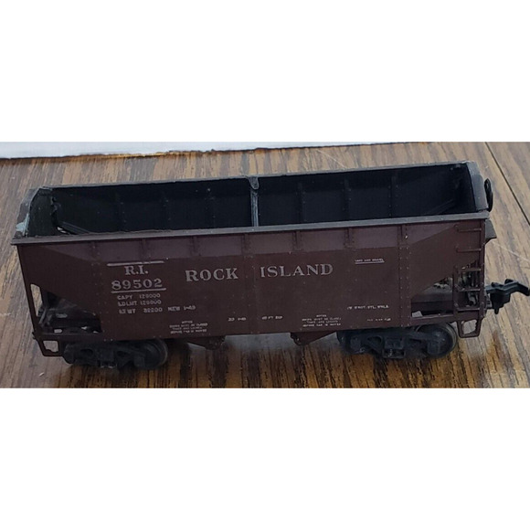 HO Scale 2 Bay Brown Hopper Rock Island RI #89502 - Picture 3 of 9